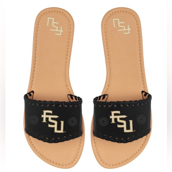 Florida State Seminoles Single Strap Sandals with Embroidery Sz Small 7.5-8 - Picture 1 of 5